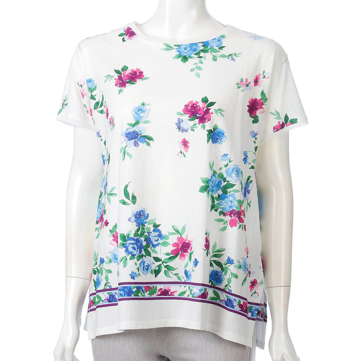 LAPIS ROUGE パネルプリントプルオーバー - 画像1