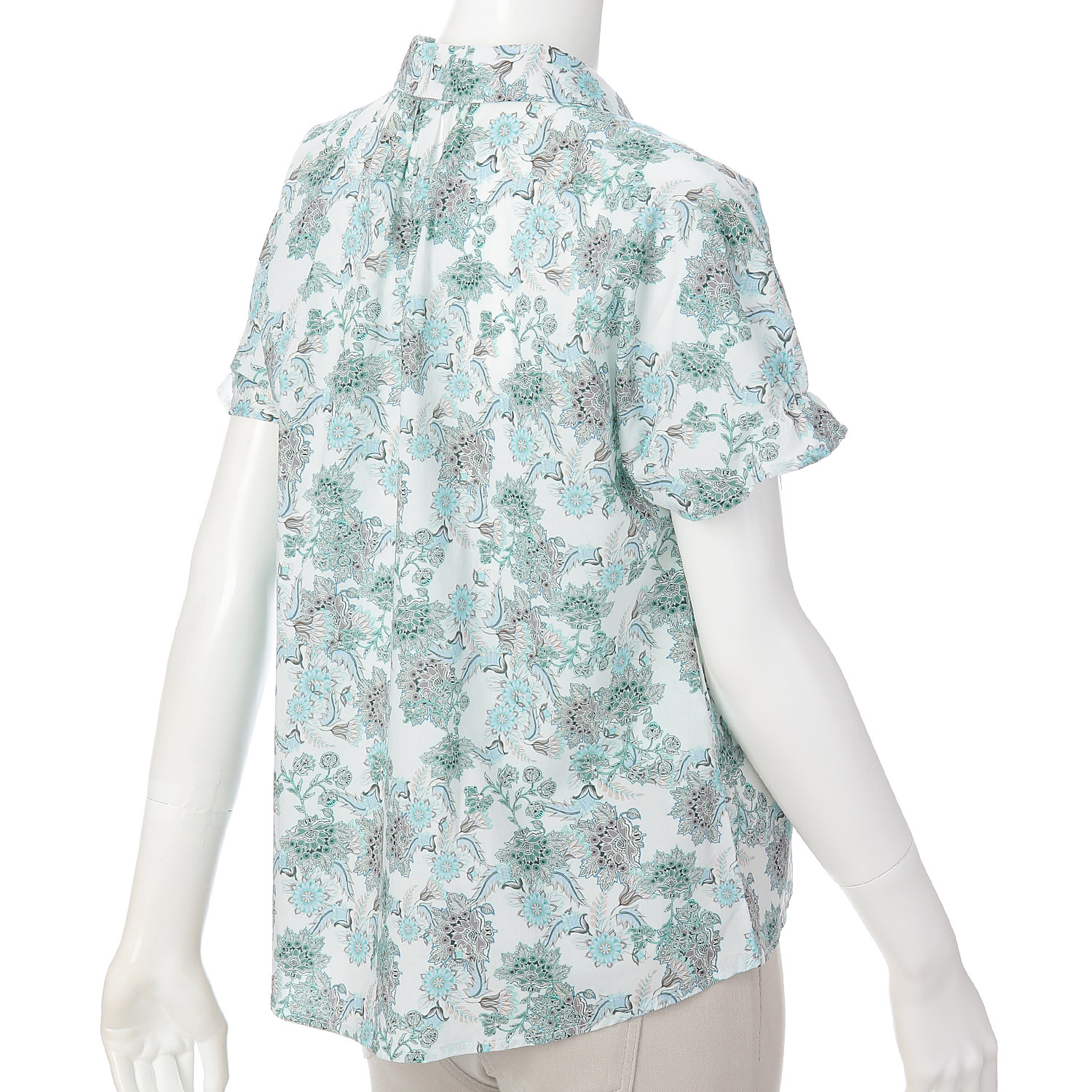 LAPIS ROUGE 大花柄ブラウス - 画像3