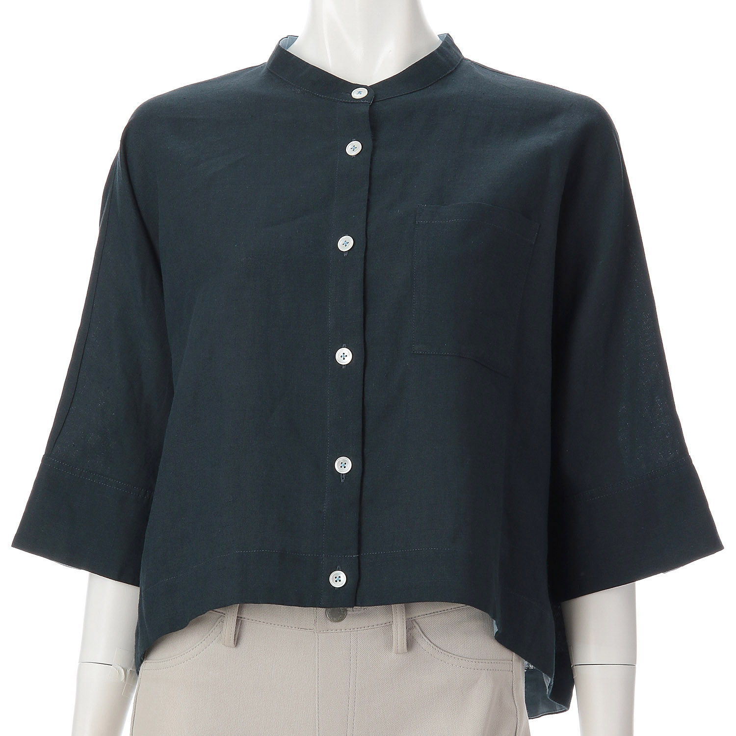 LAPIS ROUGE 綿麻ドルマンジャケット - 画像8