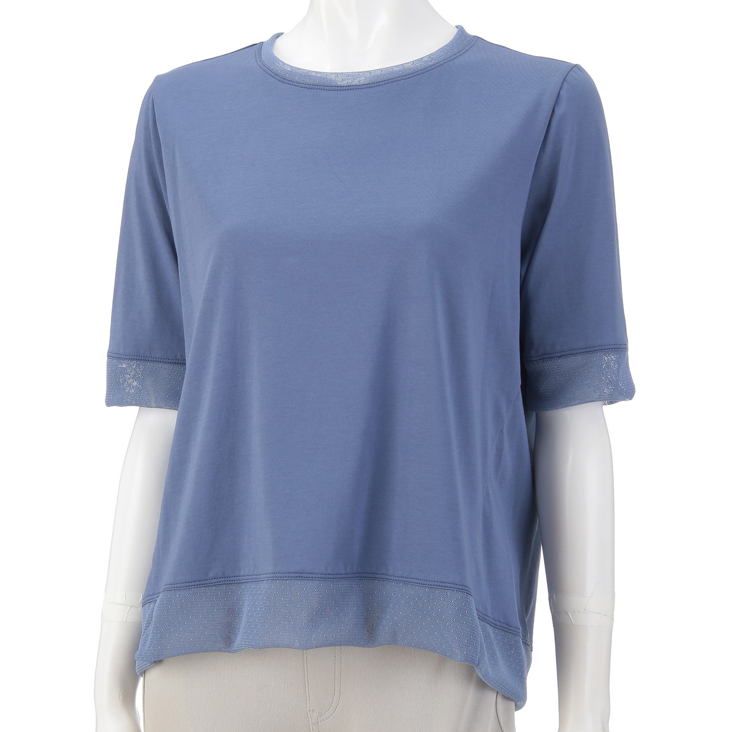 LAPIS ROUGE ドットチュール切替プルオーバーA - 画像1