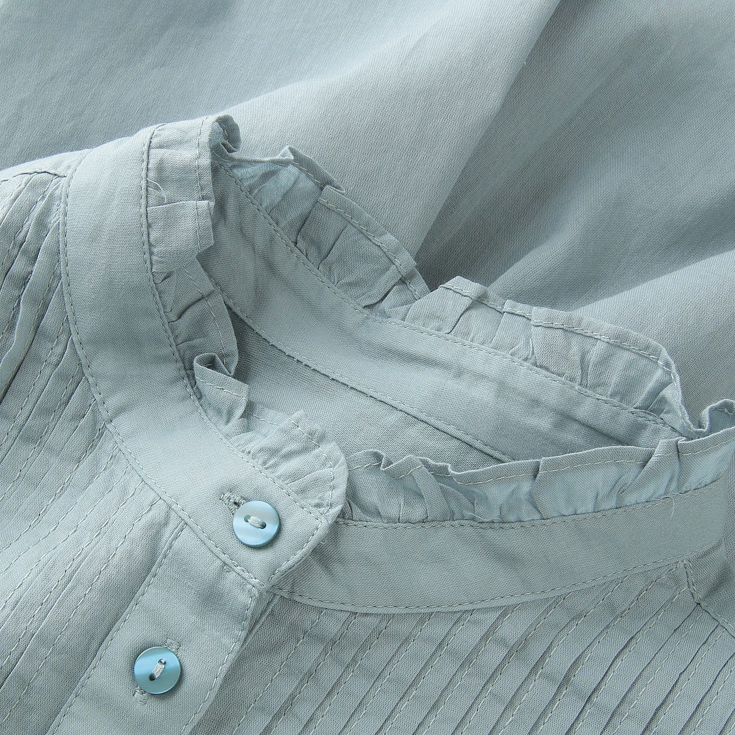 LAPIS ROUGEピンタック半袖ブラウス - 画像7