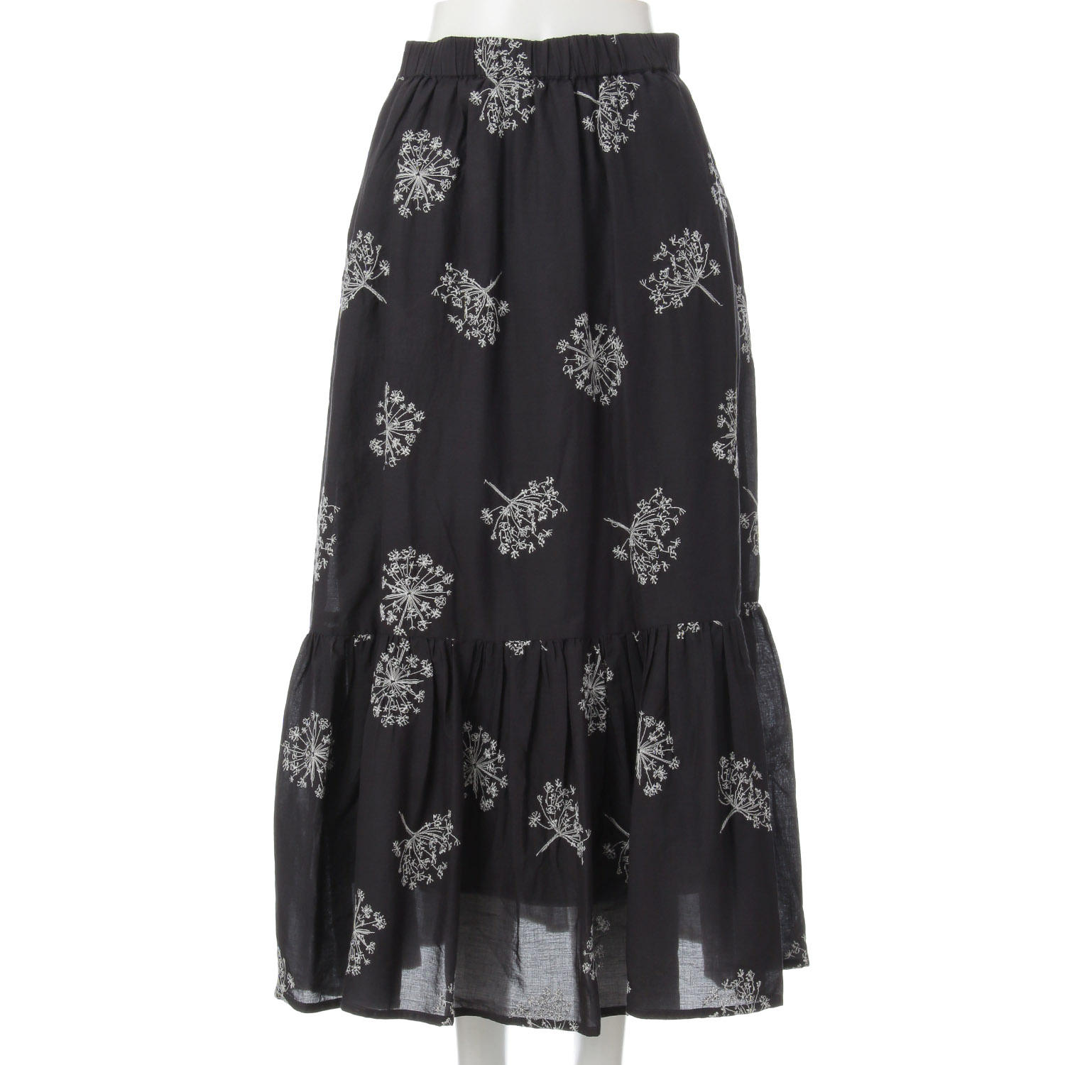 刺繍フレアースカート