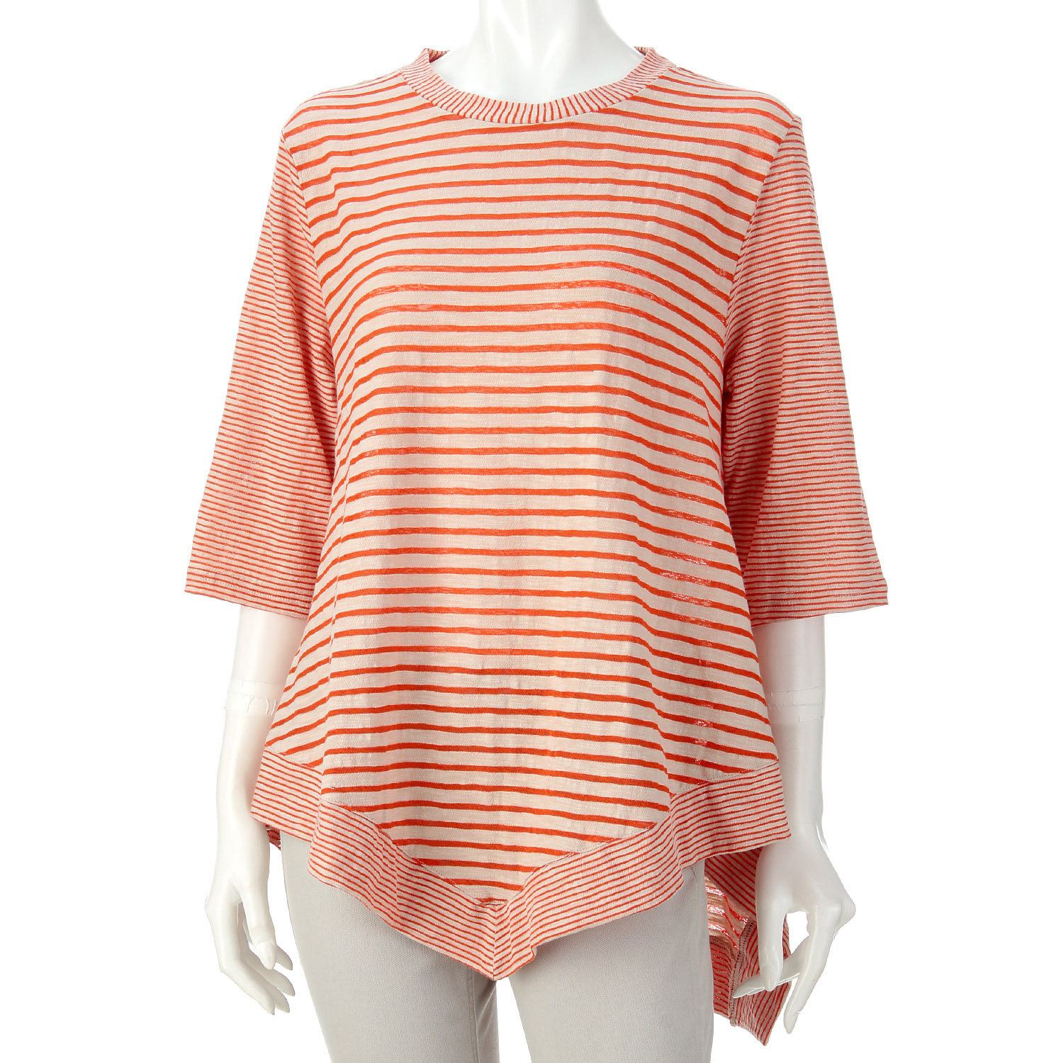 ボーダー切り替えチュニック - 画像1