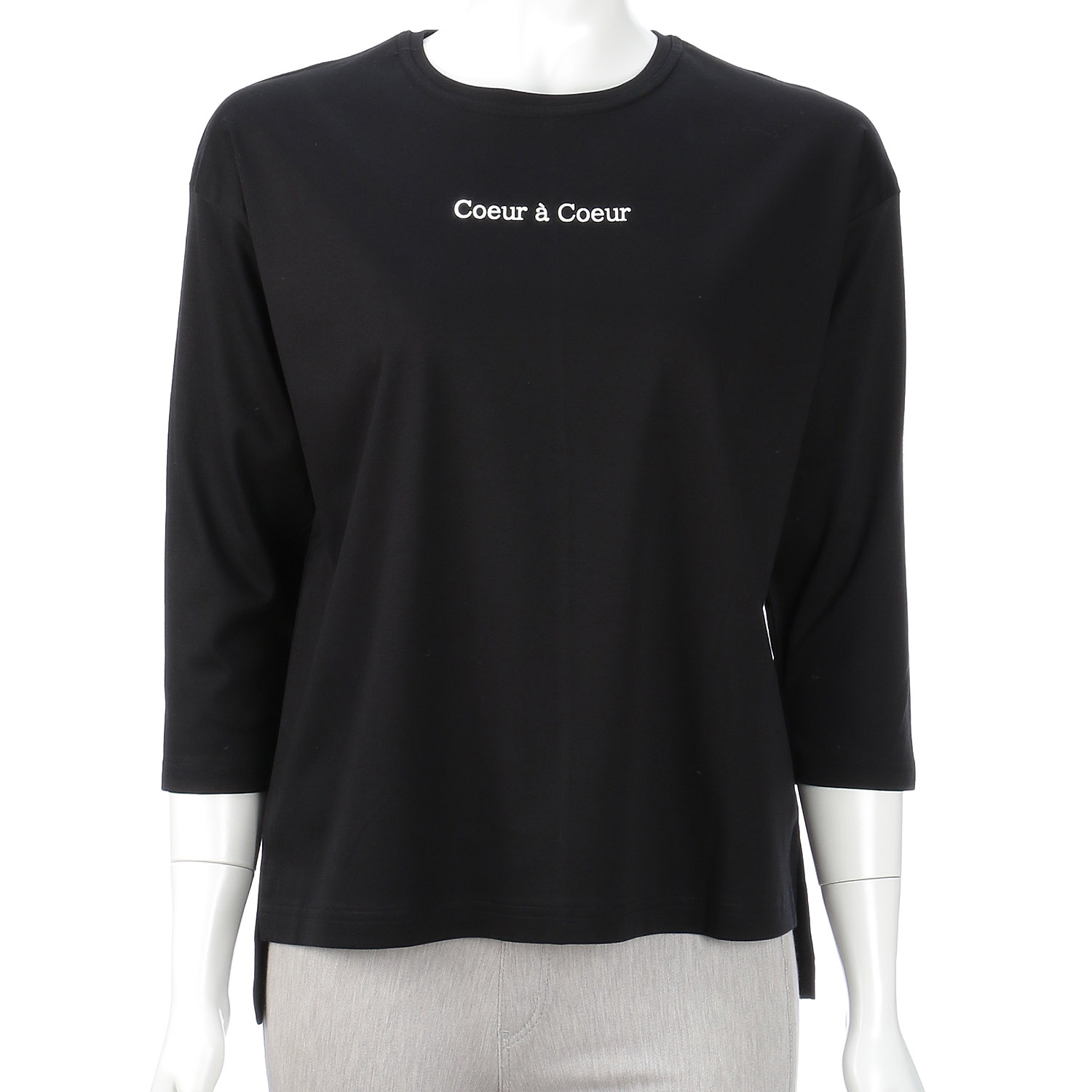 スムース ロゴプリントワイドボディー 7分袖 - 画像2