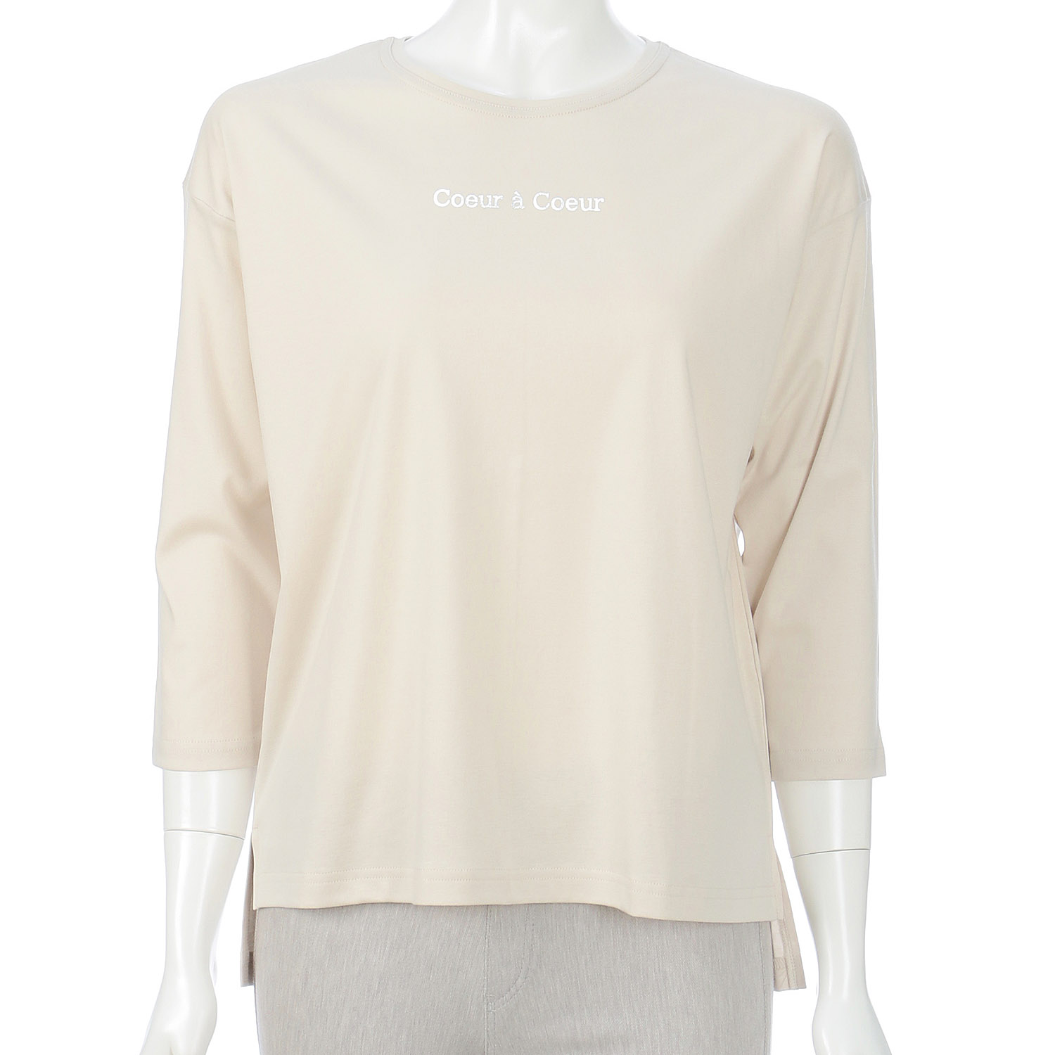 スムース ロゴプリントワイドボディー 7分袖 - 画像3