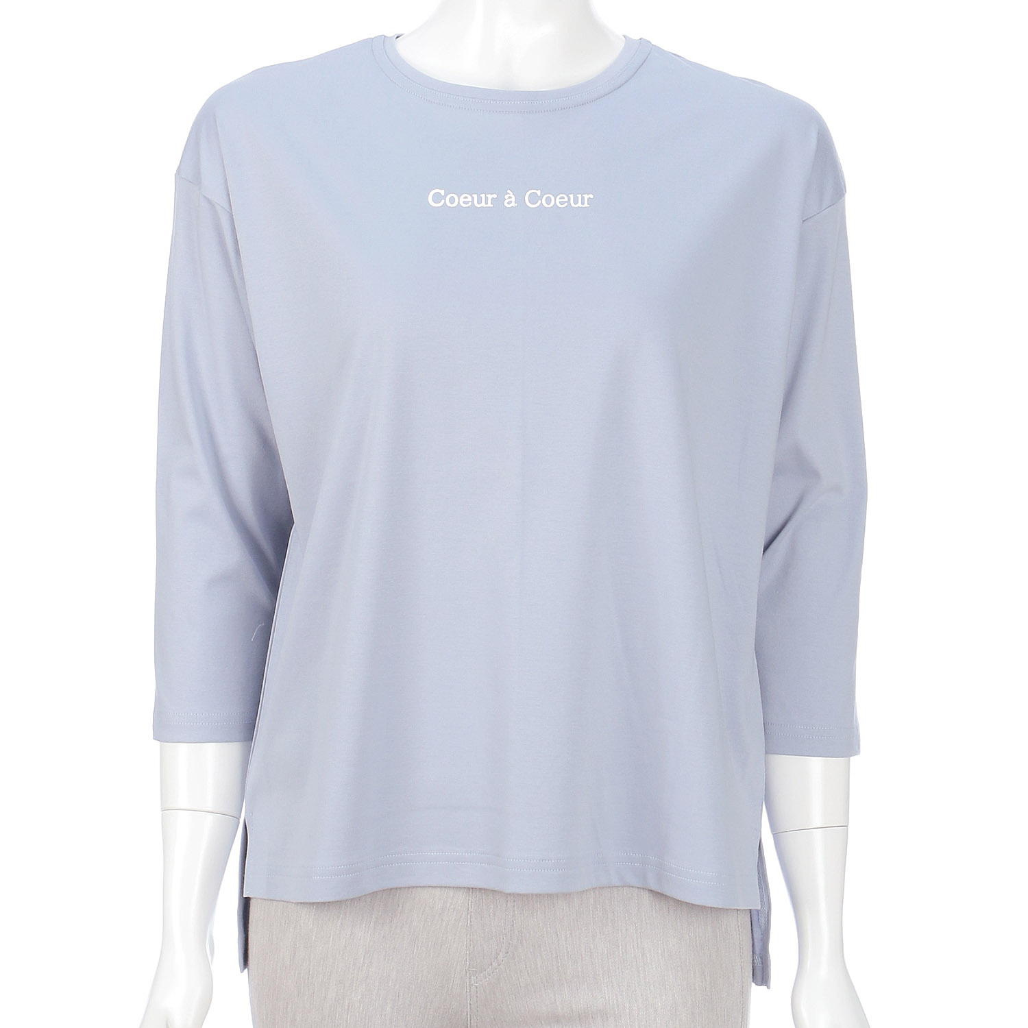 スムース ロゴプリントワイドボディー 7分袖 - 画像1