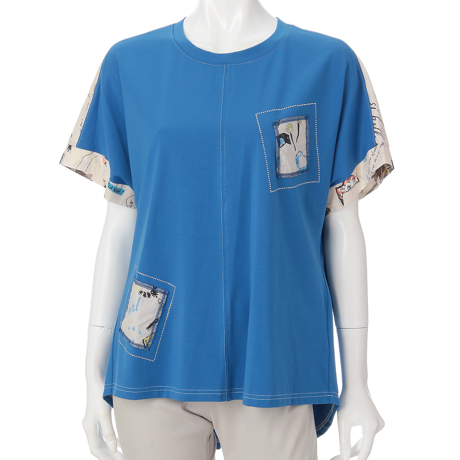 無地×プリントチュニック - 画像4