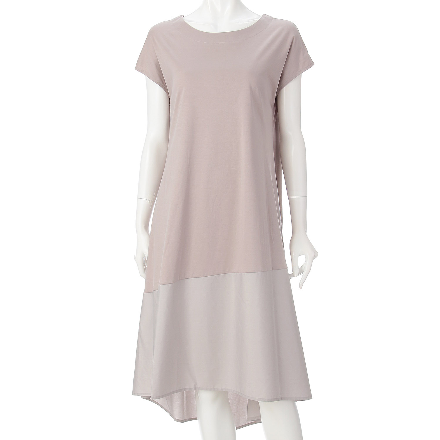 シルケットスムース×ブロードワンピース - 画像2