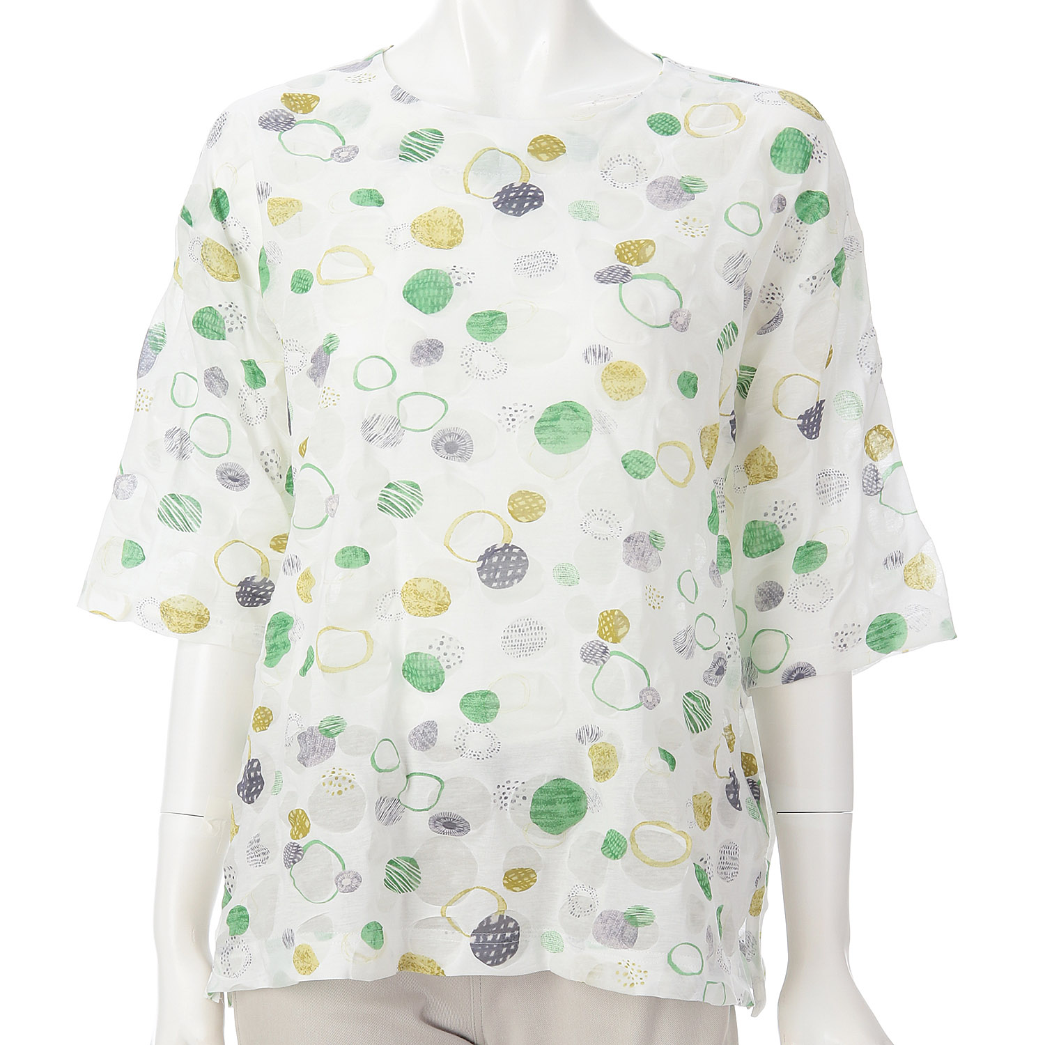 綿塩縮プリントチュニック - 画像5