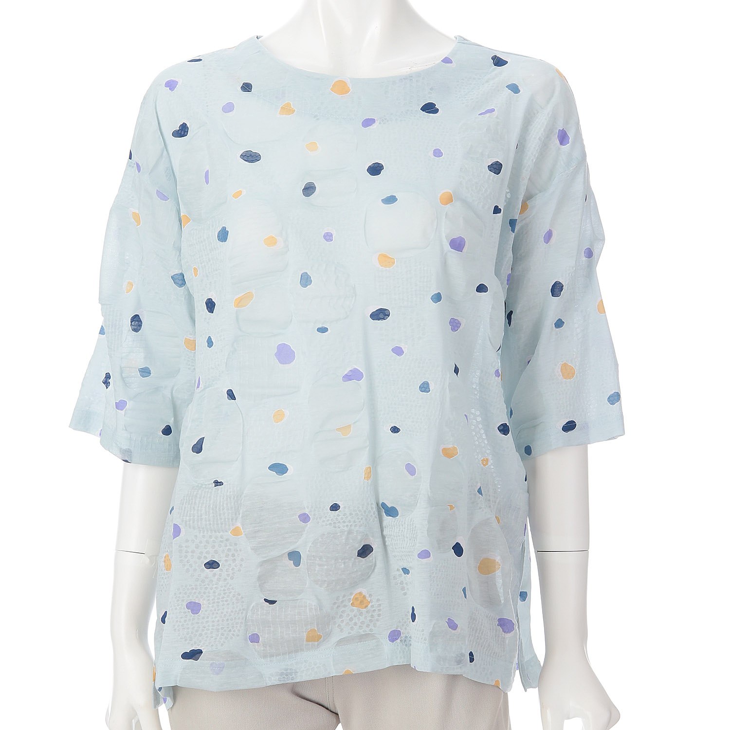 綿塩縮プリントチュニック - 画像8