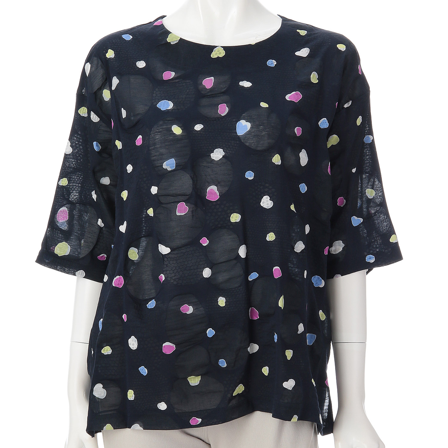 綿塩縮プリントチュニック - 画像10