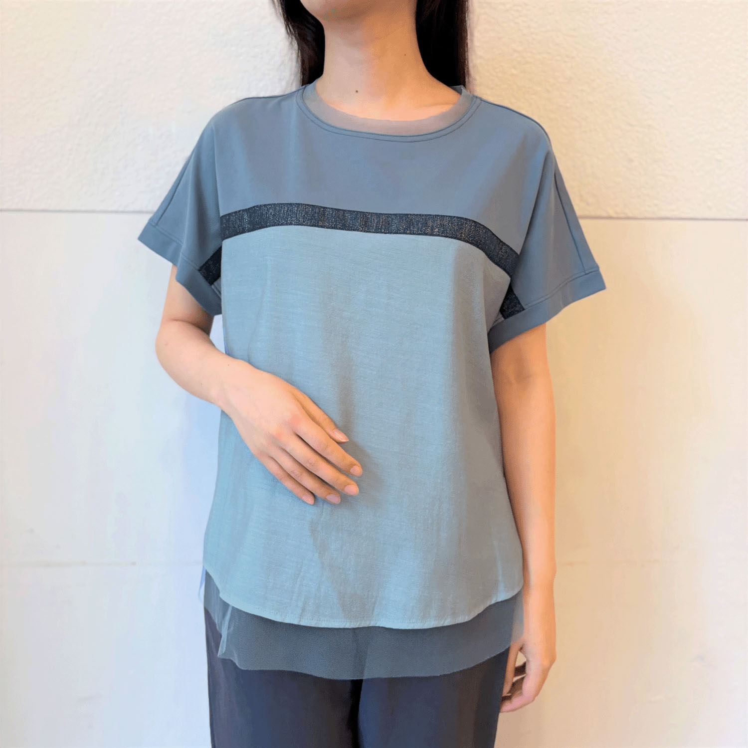 配色切替プルオーバー