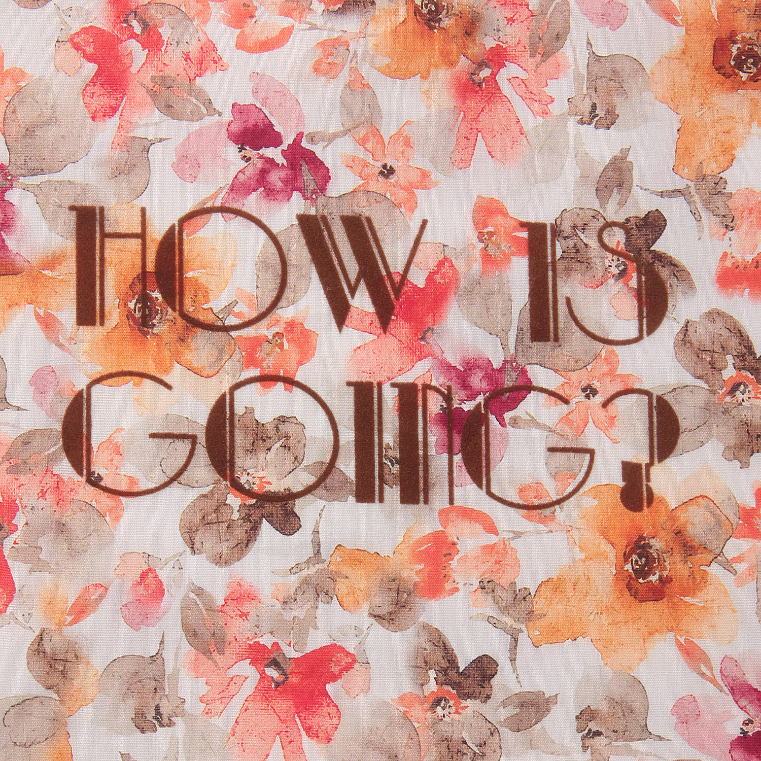 綿天竺×花柄切替ロゴ五分袖プルオーバー - 画像9