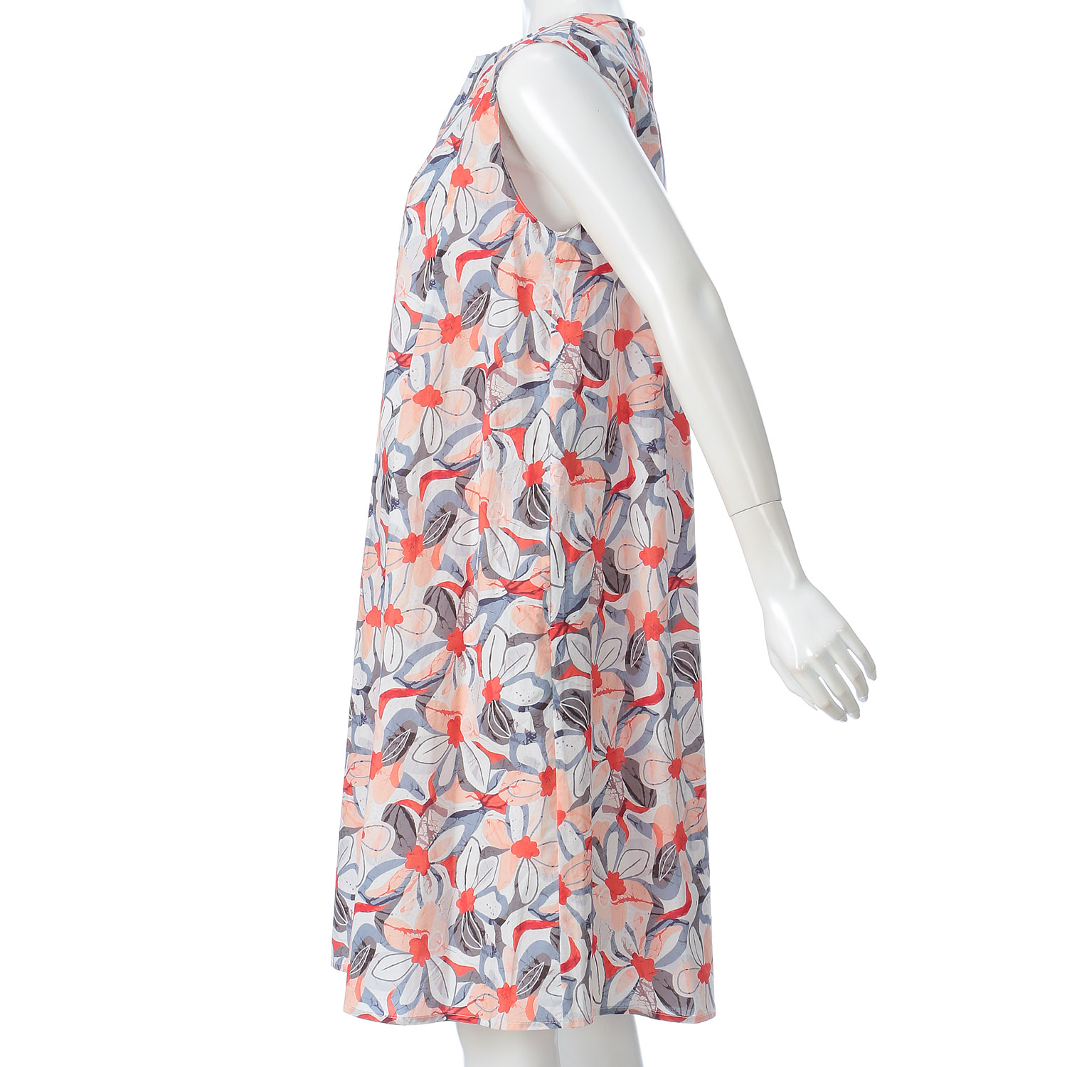 プリント花柄ワンピース - 画像2