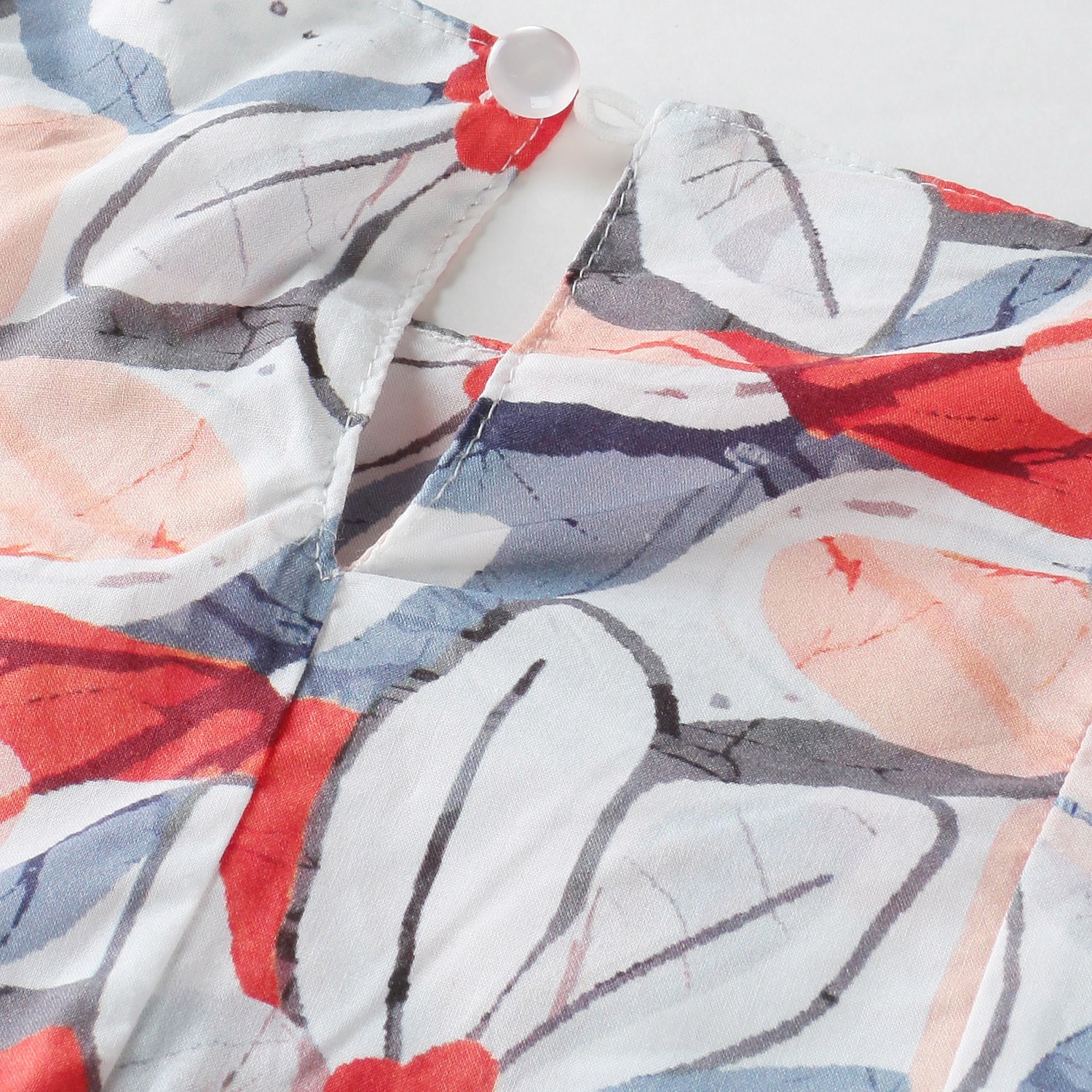 プリント花柄ワンピース - 画像4