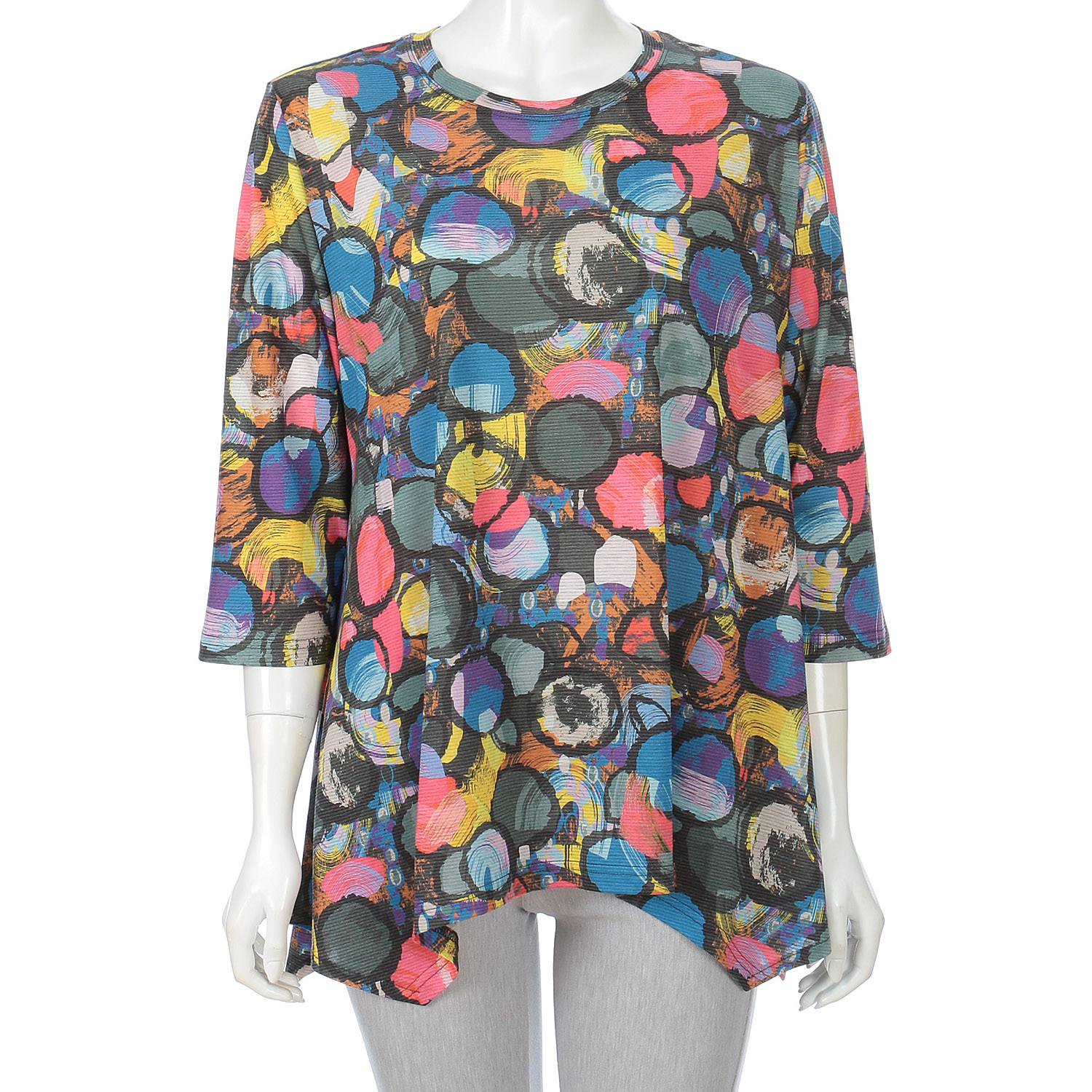 多配色丸柄プリント - 画像1