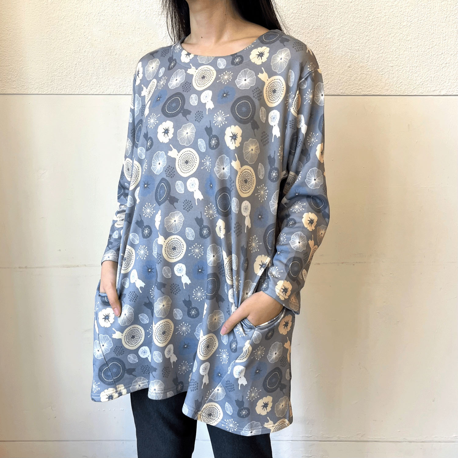 Myauris ネコプリントチュニック