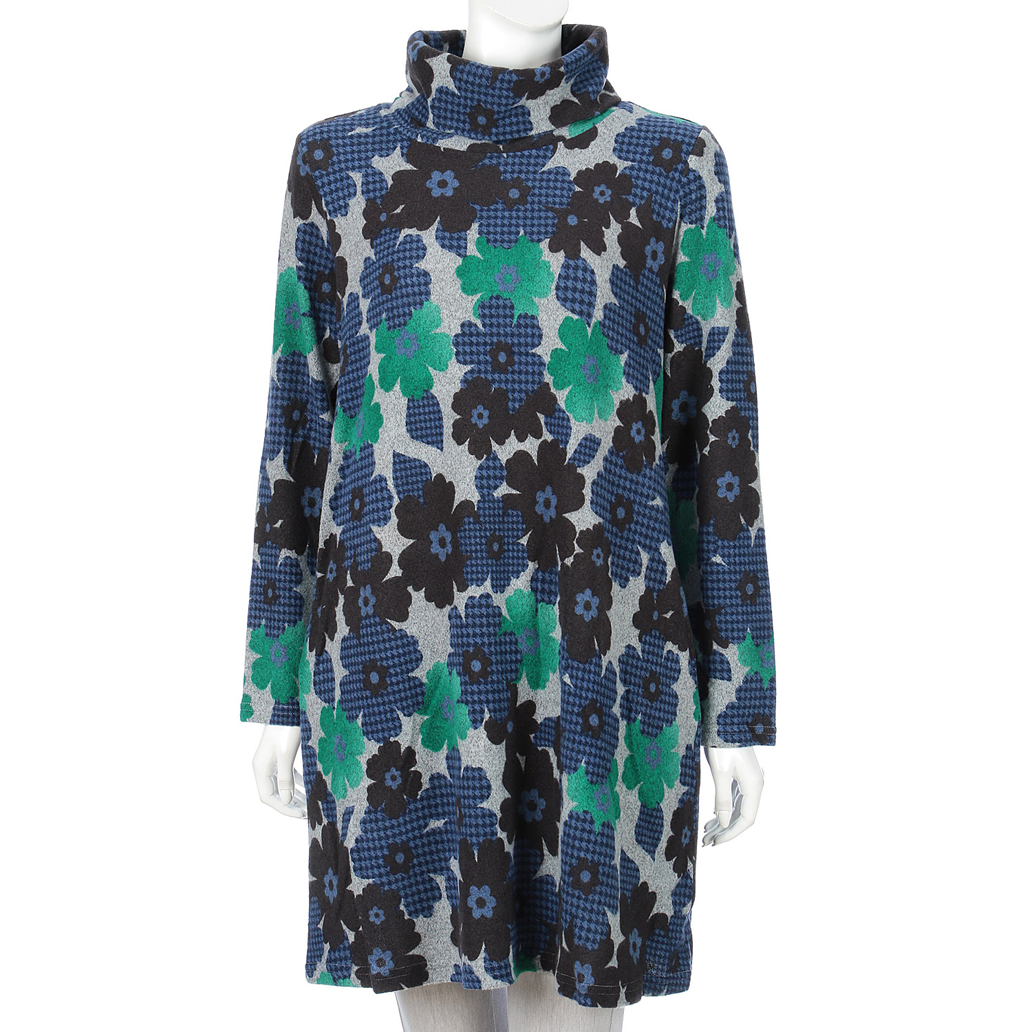 花柄起毛チュニック - 画像5