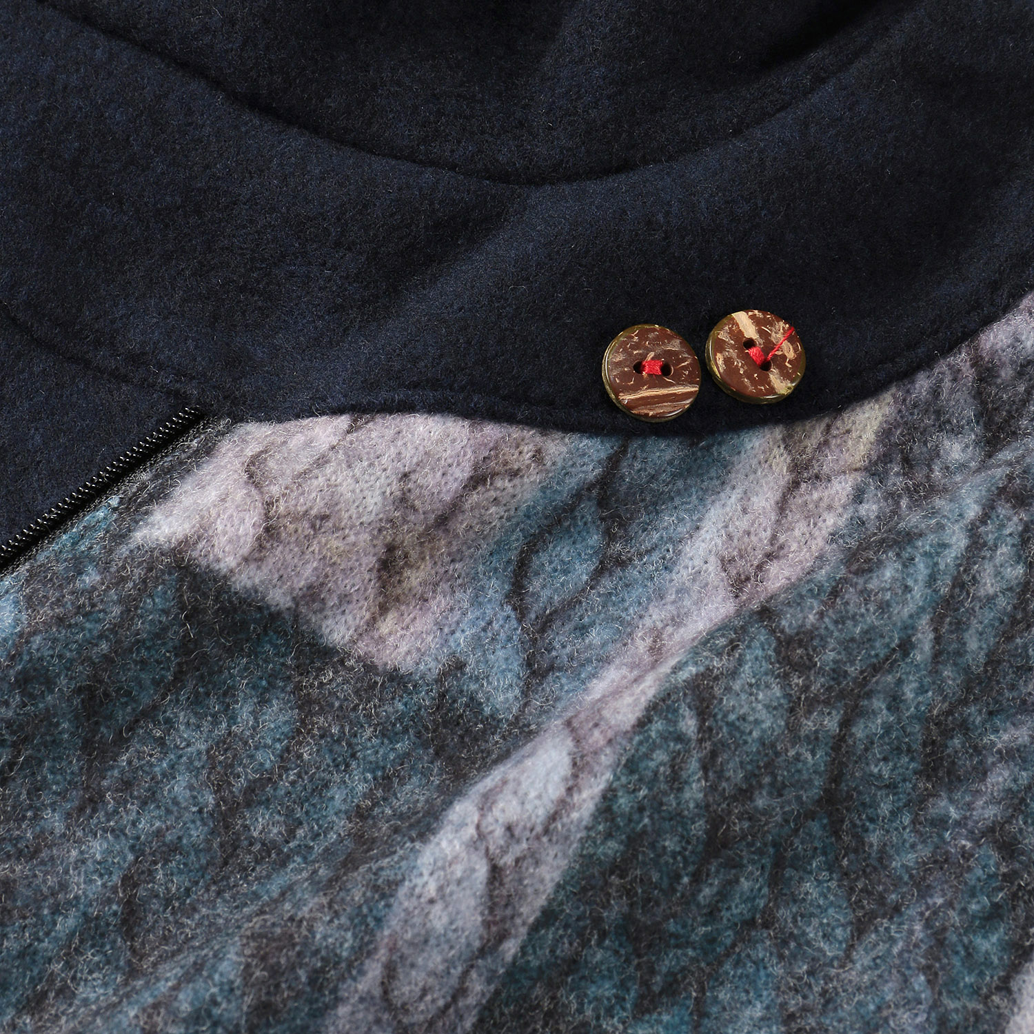 縄柄前ファスナーチュニック - 画像6