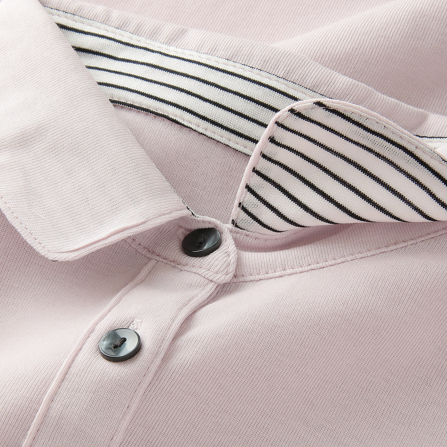 ボーダー使い襟付き7分袖プルオーバー - 画像7