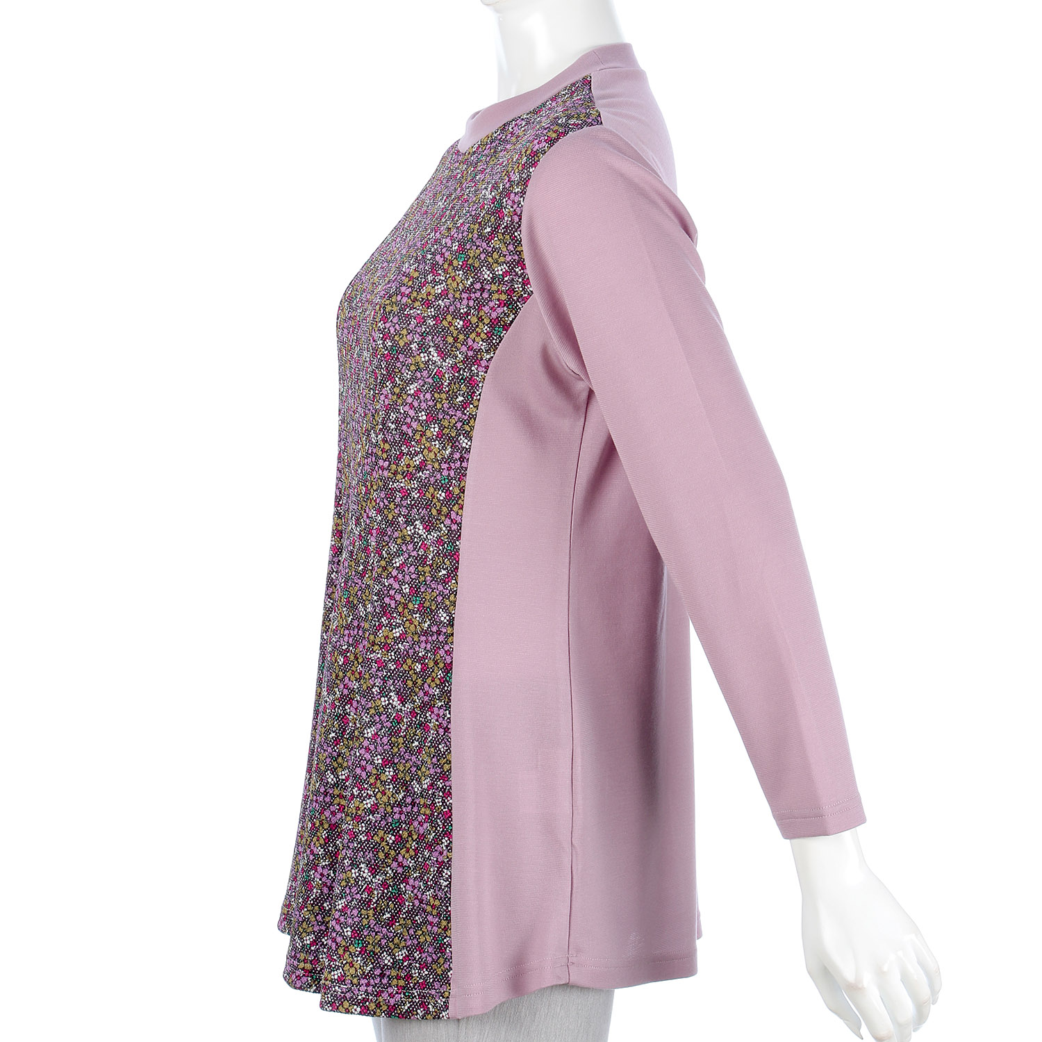 前身小花柄プリントAラインチュニック - 画像5