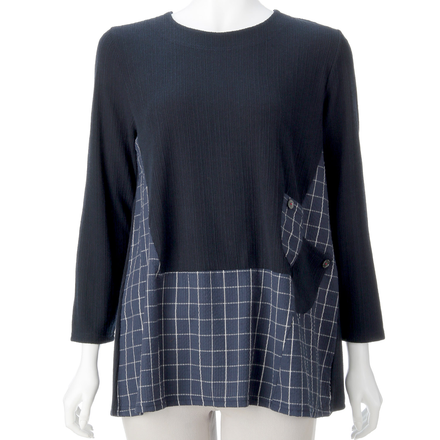 切替ボタン付きチュニック - 画像7