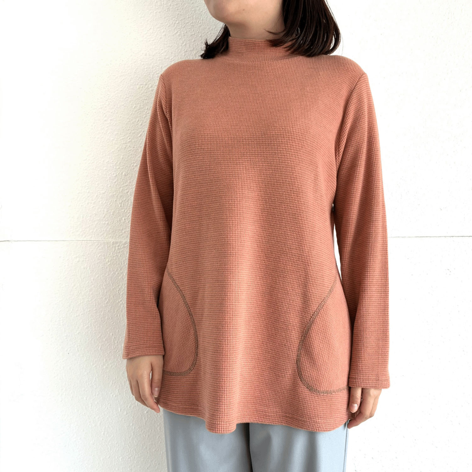 ボーダーポケット付きチュニック - 画像3