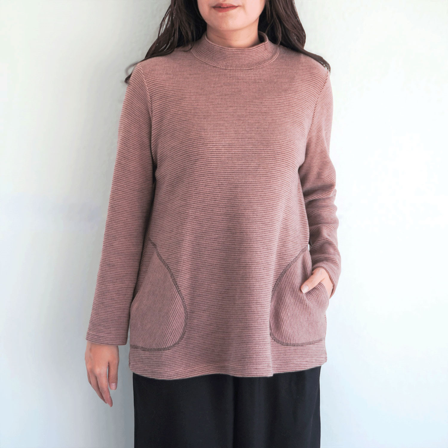 ボーダーポケット付きチュニック - 画像6