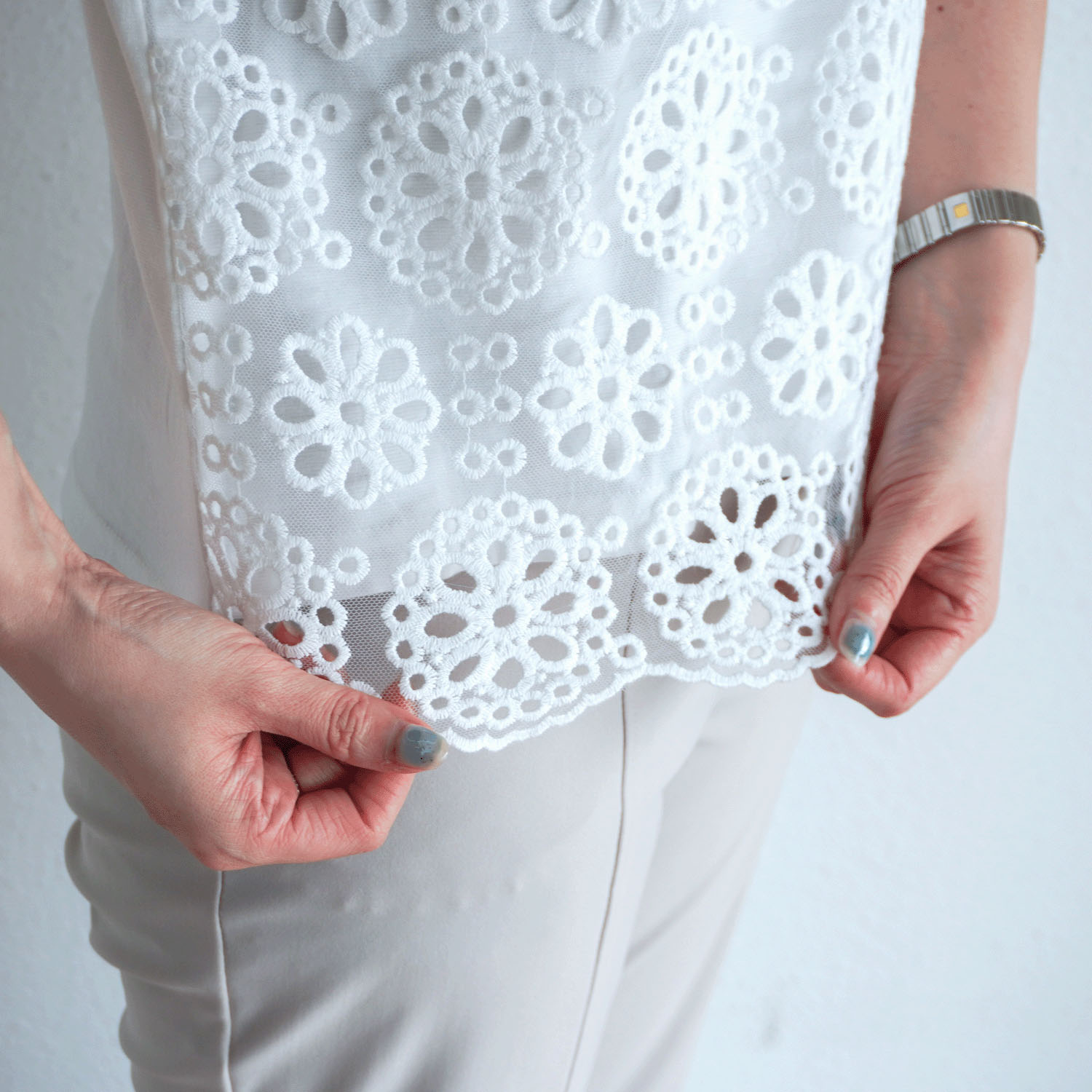 刺繍レースカットソー - 画像6