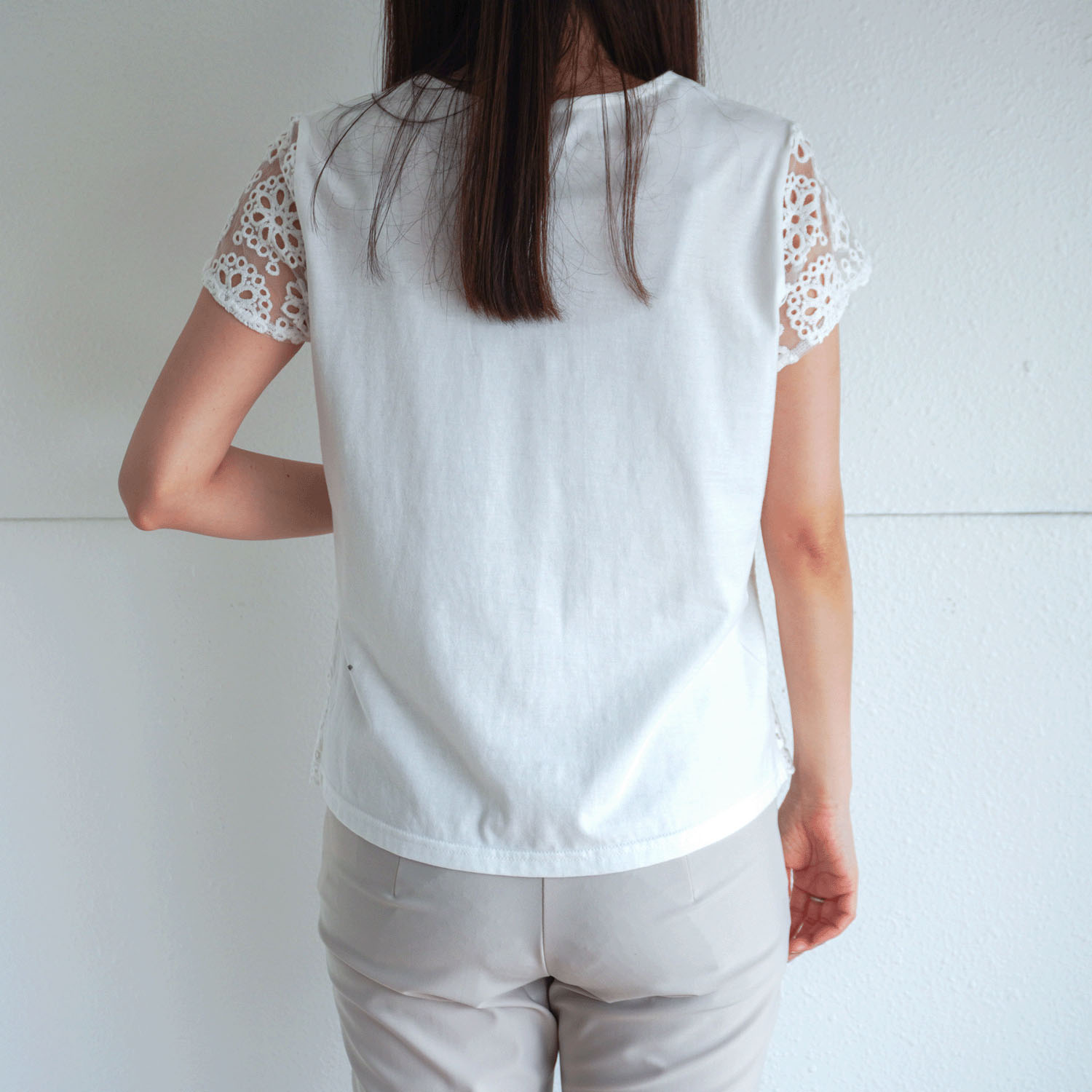 刺繍レースカットソー - 画像7