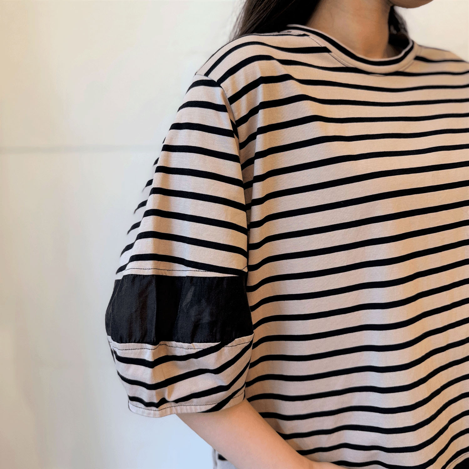 シルケット天竺ボーダーチュニック - 画像5