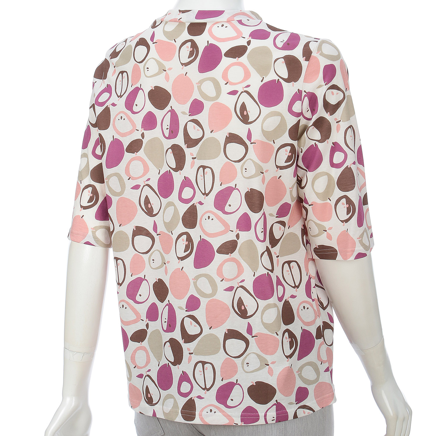 66／2ガス強撚SZ天竺プリントカットソー - 画像2