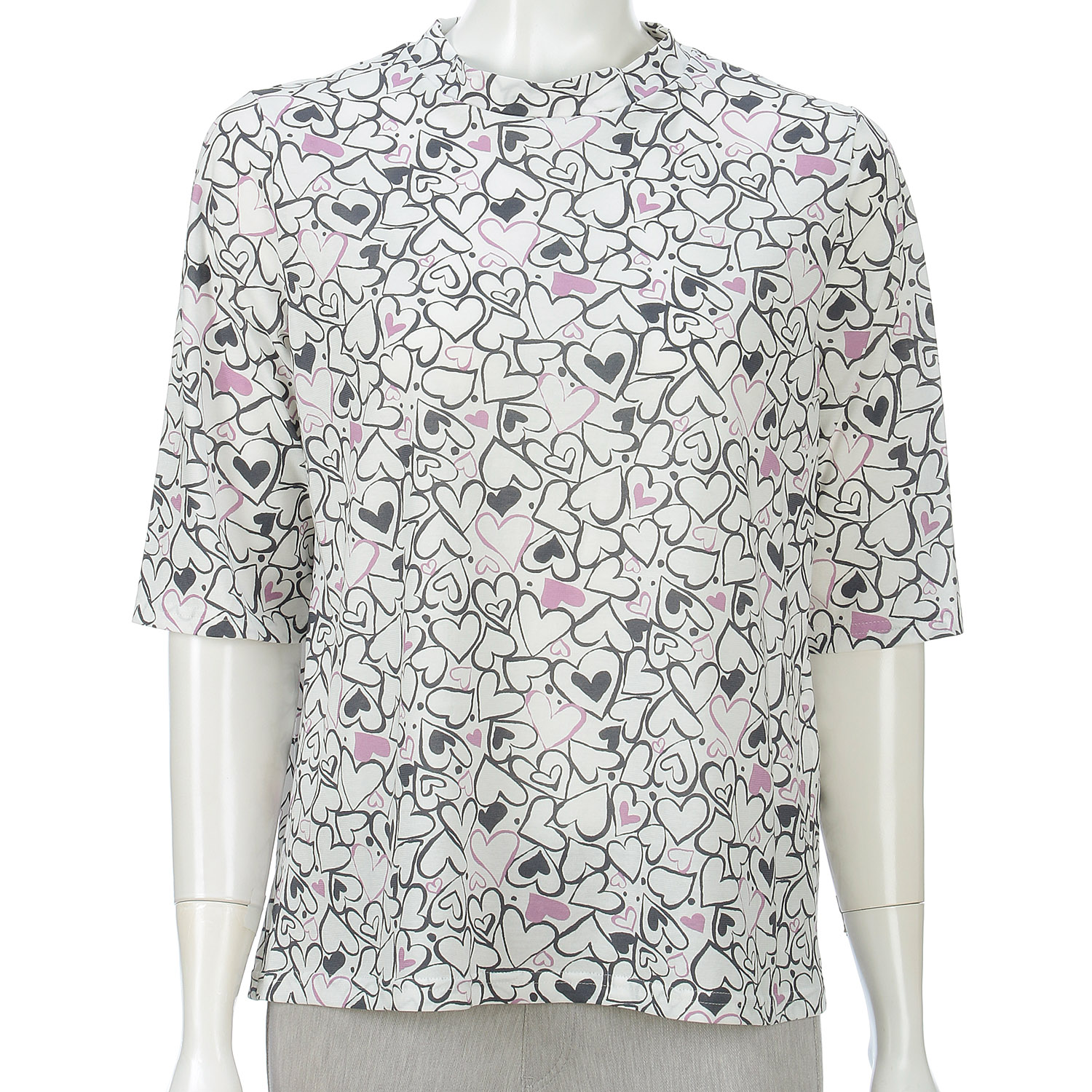 66／2ガス強撚SZ天竺プリントカットソー - 画像8