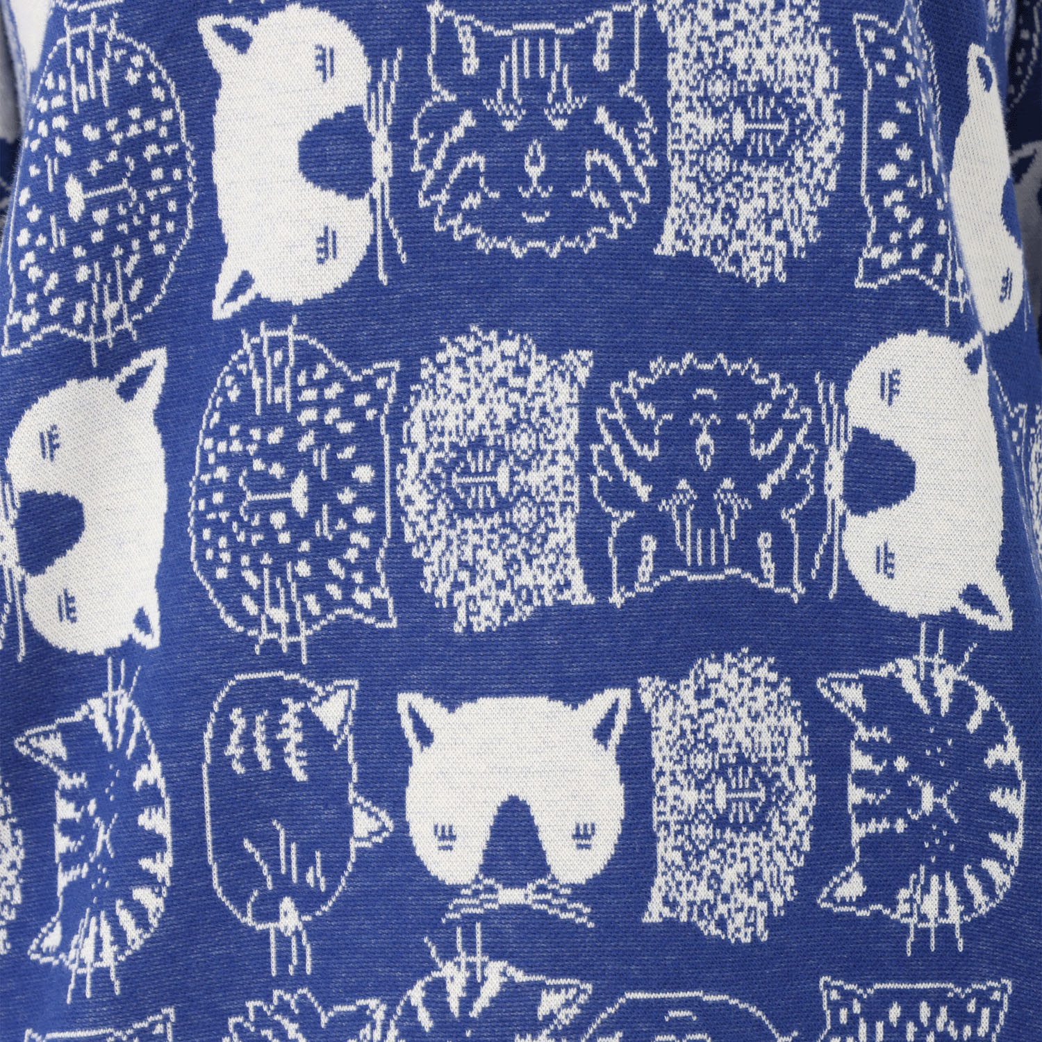 T’BIS STUDIO 長袖ネコ柄Wジャカードチュニック丈カットソー - 画像6