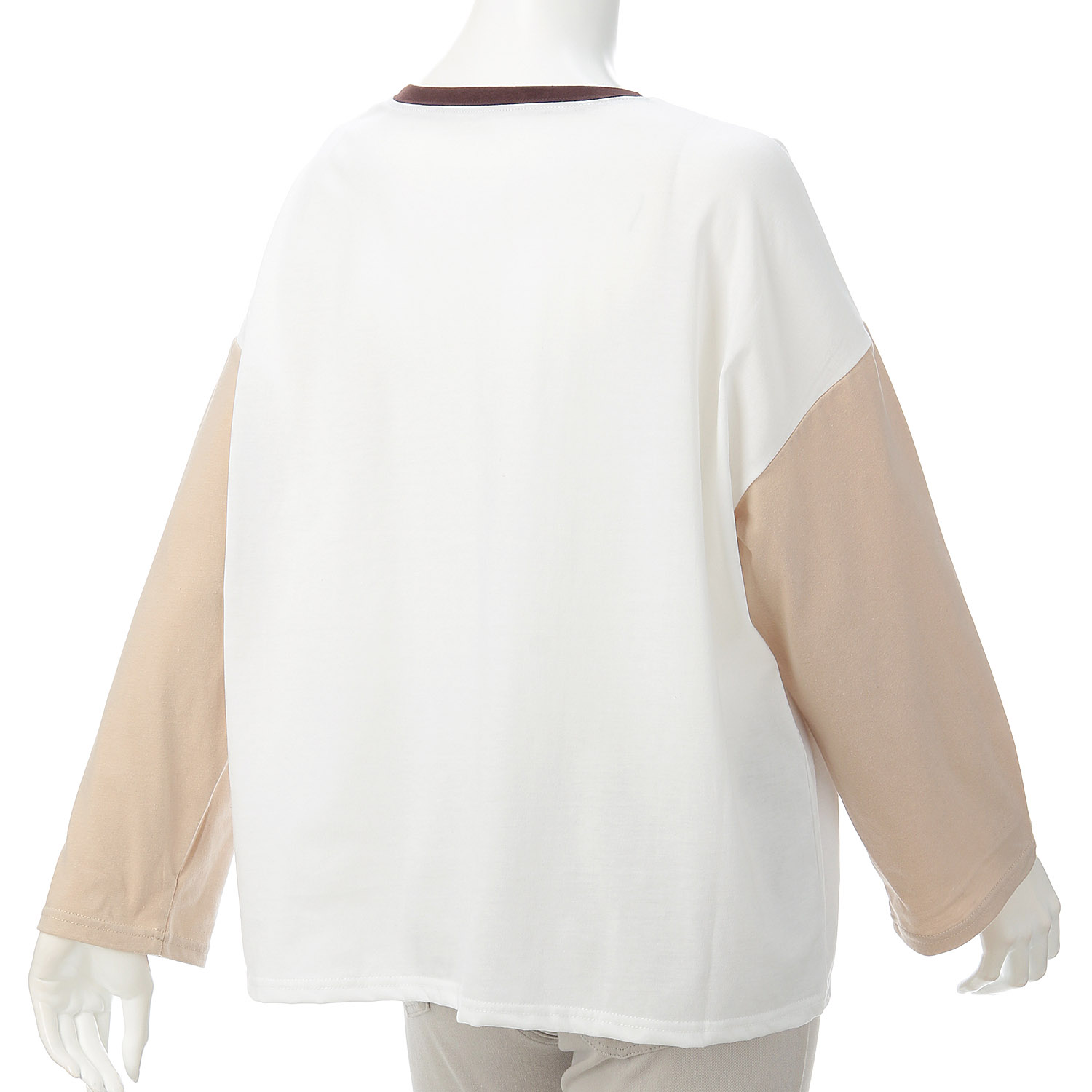 Myauris ネコ刺繍長袖Tシャツ - 画像4