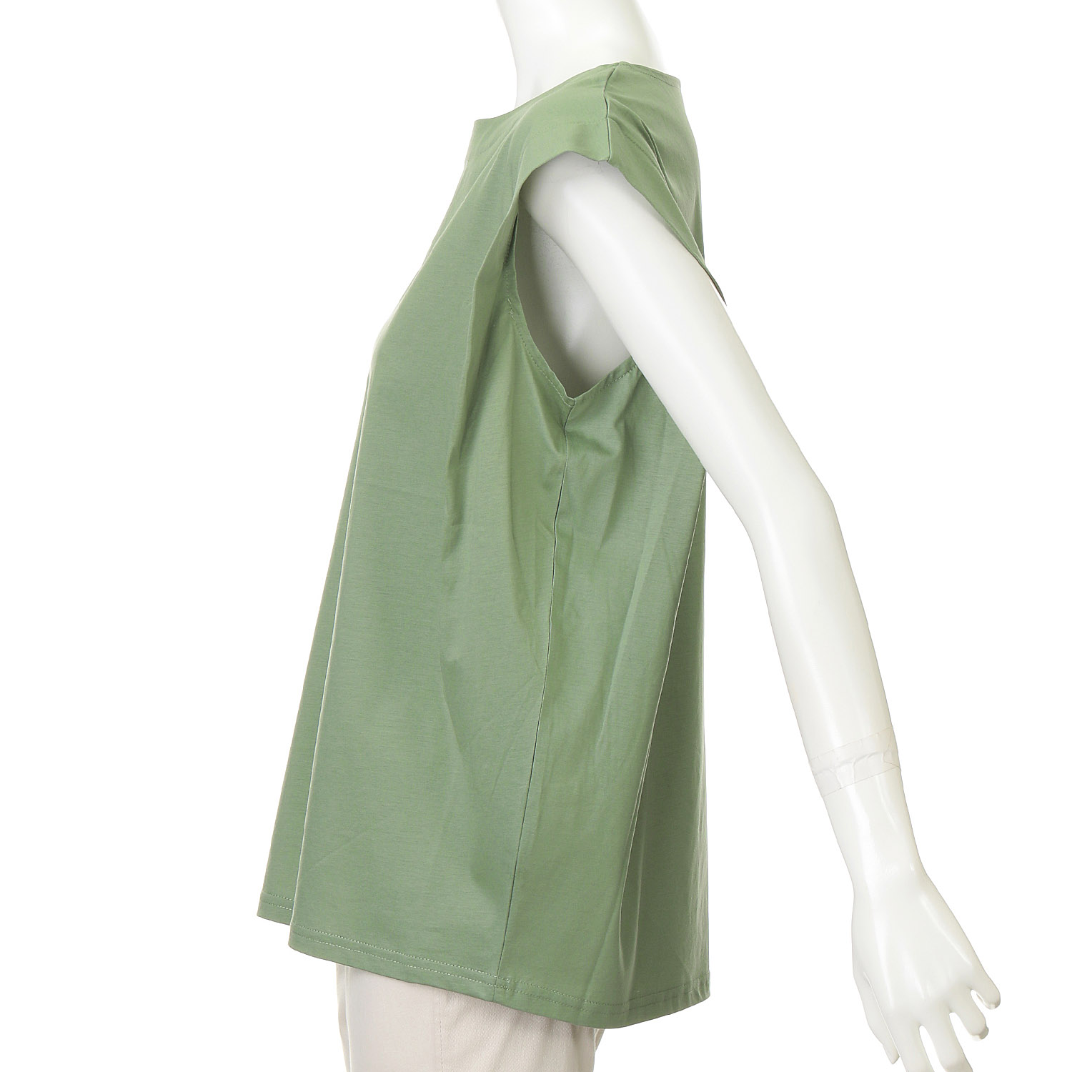 ダブルシルケットコットン100 ノースリーブTシャツ - 画像14