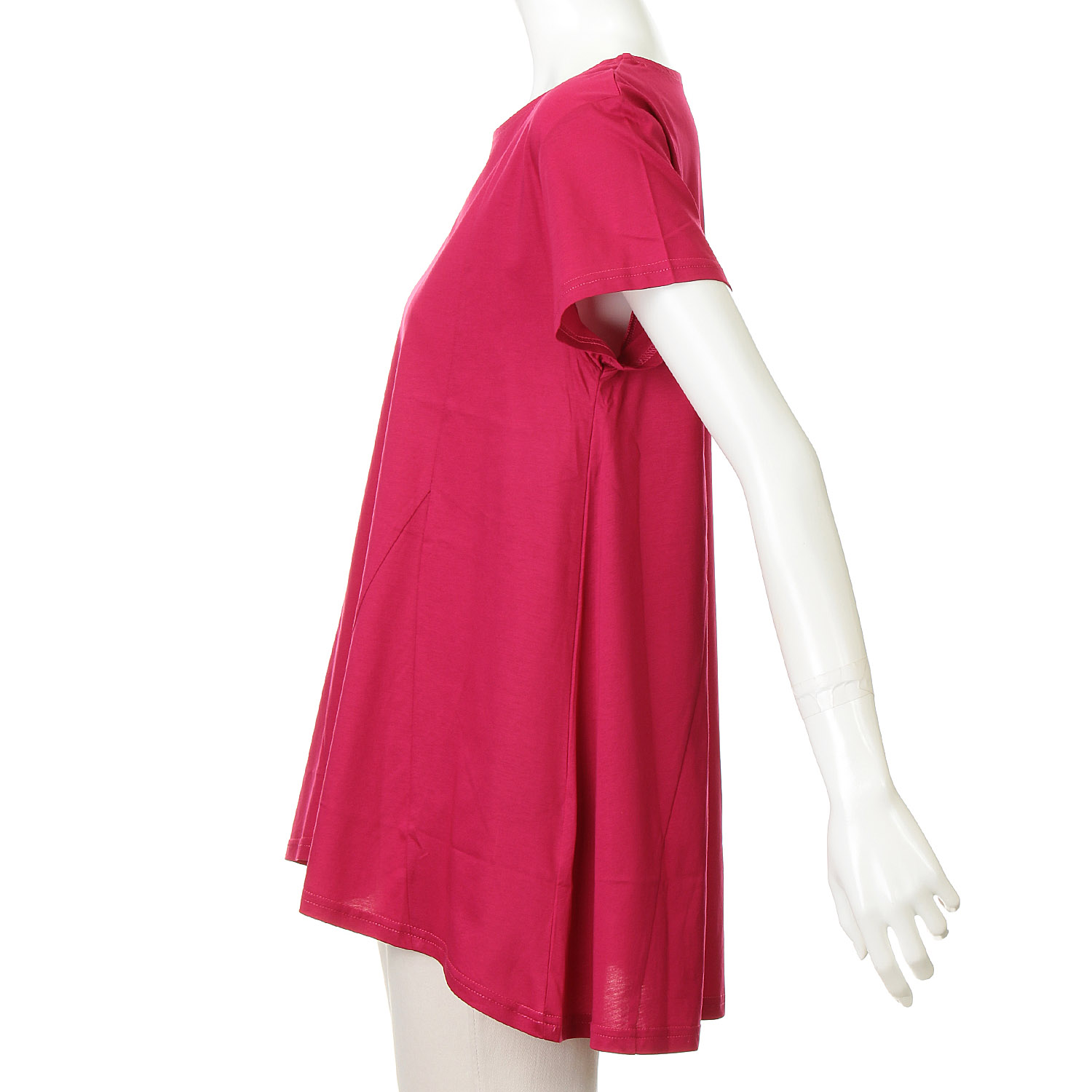 ダブルシルケットコットン100 切替チュニックTシャツ - 画像7