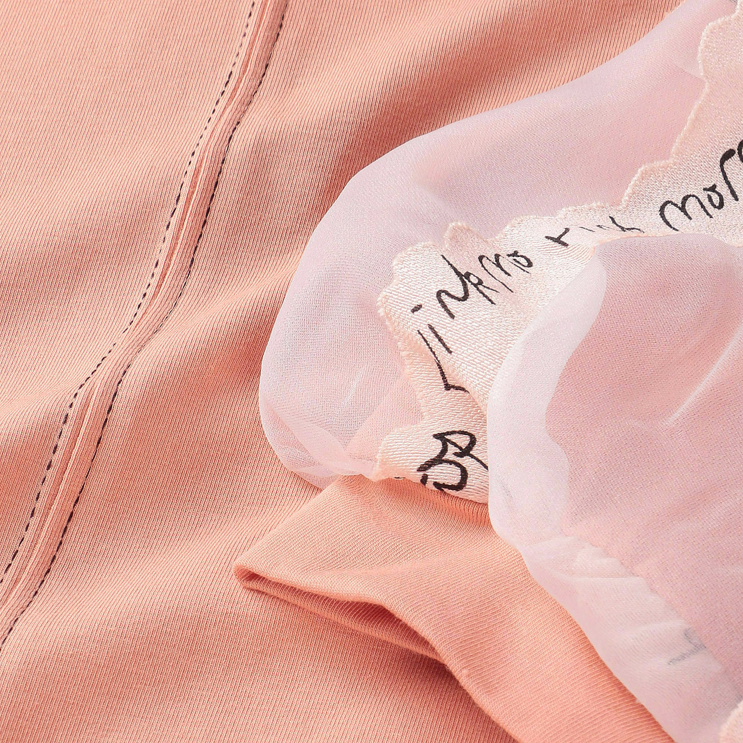 無地×英文字シアーチュニック - 画像10