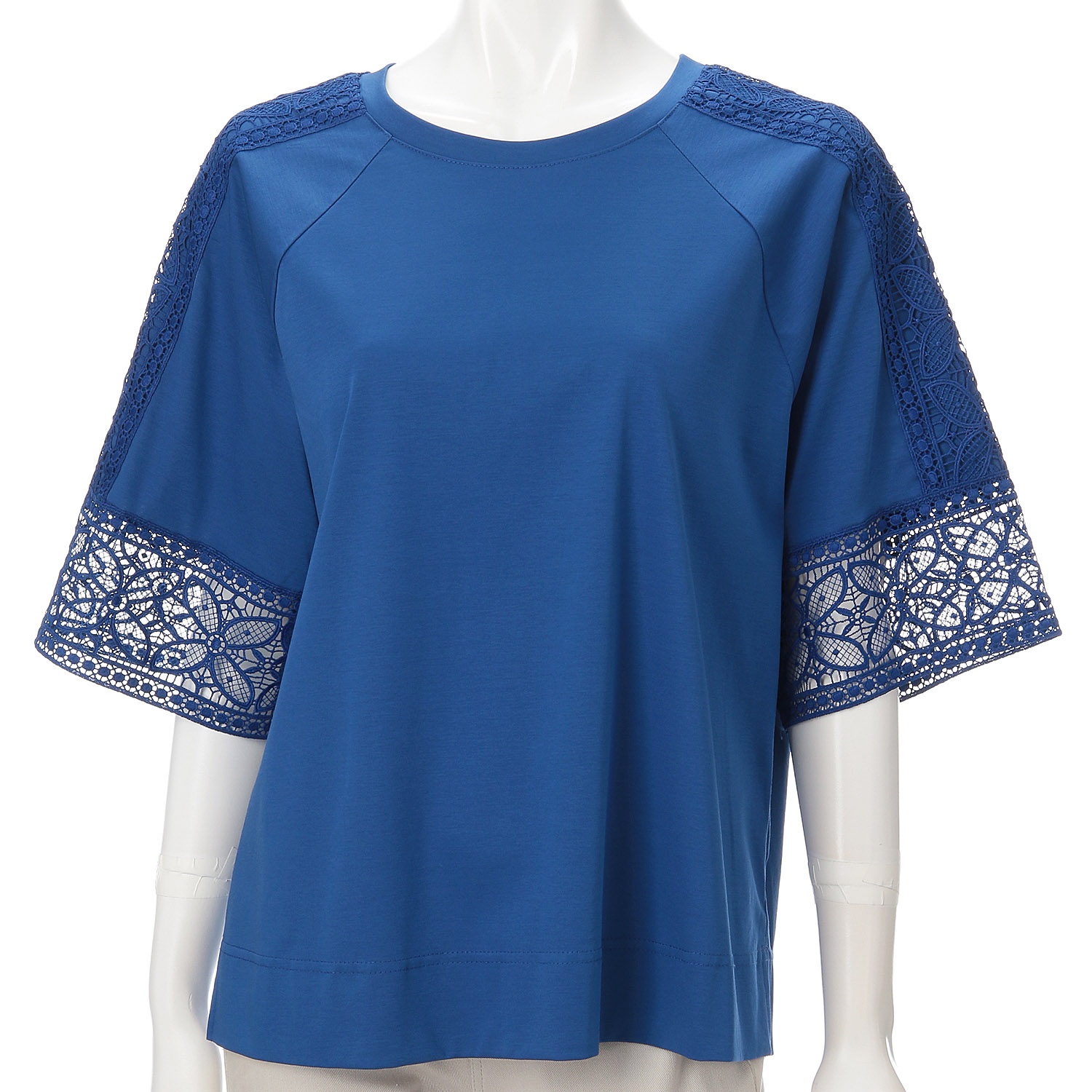 袖レースシルケットスムースチュニック - 画像18