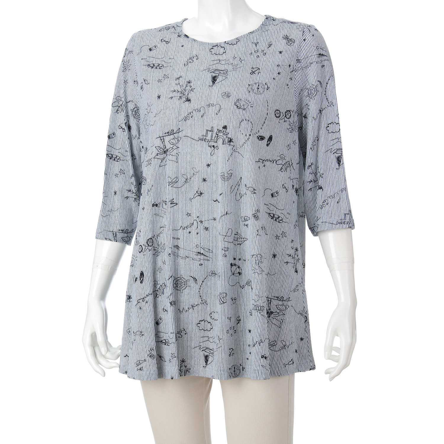 綿強撚SZ天竺プリントチュニック - 画像32