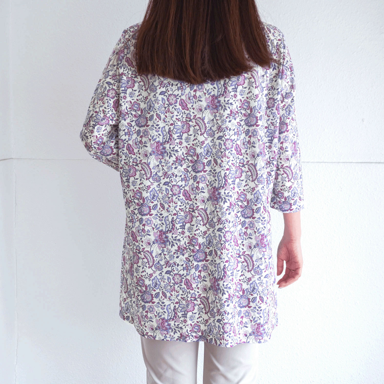 綿強撚SZ天竺プリントチュニック - 画像7