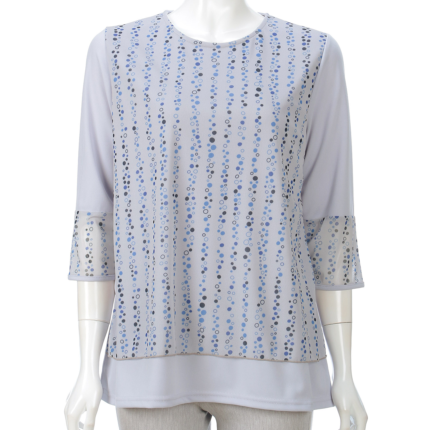 プリントチュニック水玉柄 - 画像1