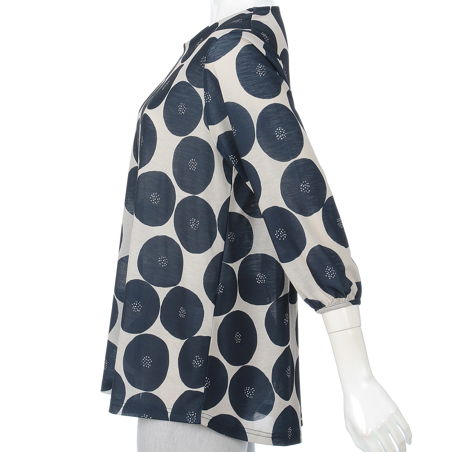 丸柄プリントチュニック - 画像3