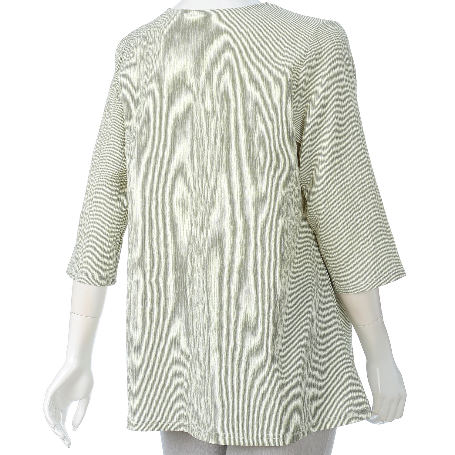 ストライプ切替チュニック - 画像4