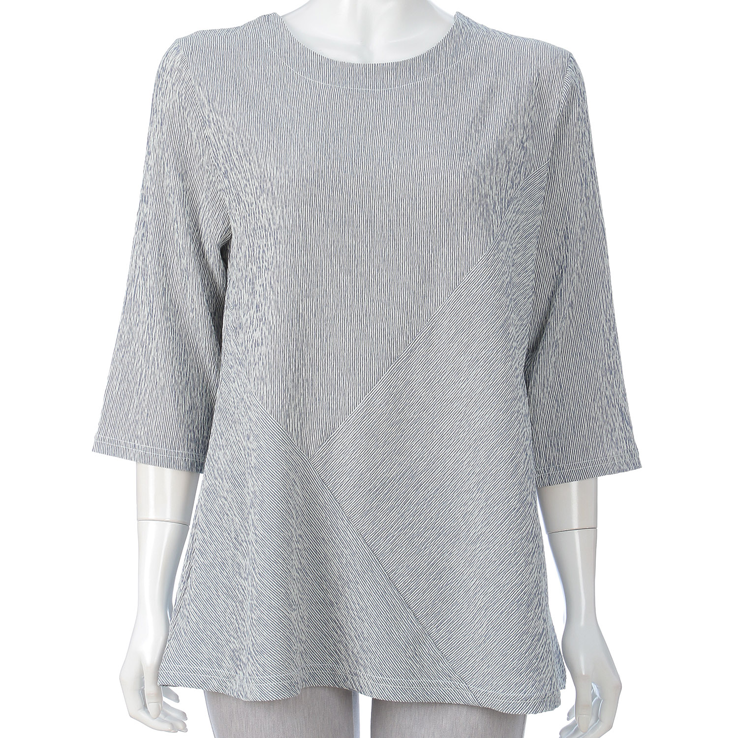 ストライプ切替チュニック - 画像6