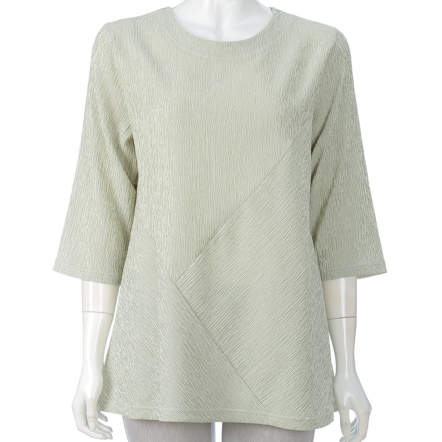 ストライプ切替チュニック