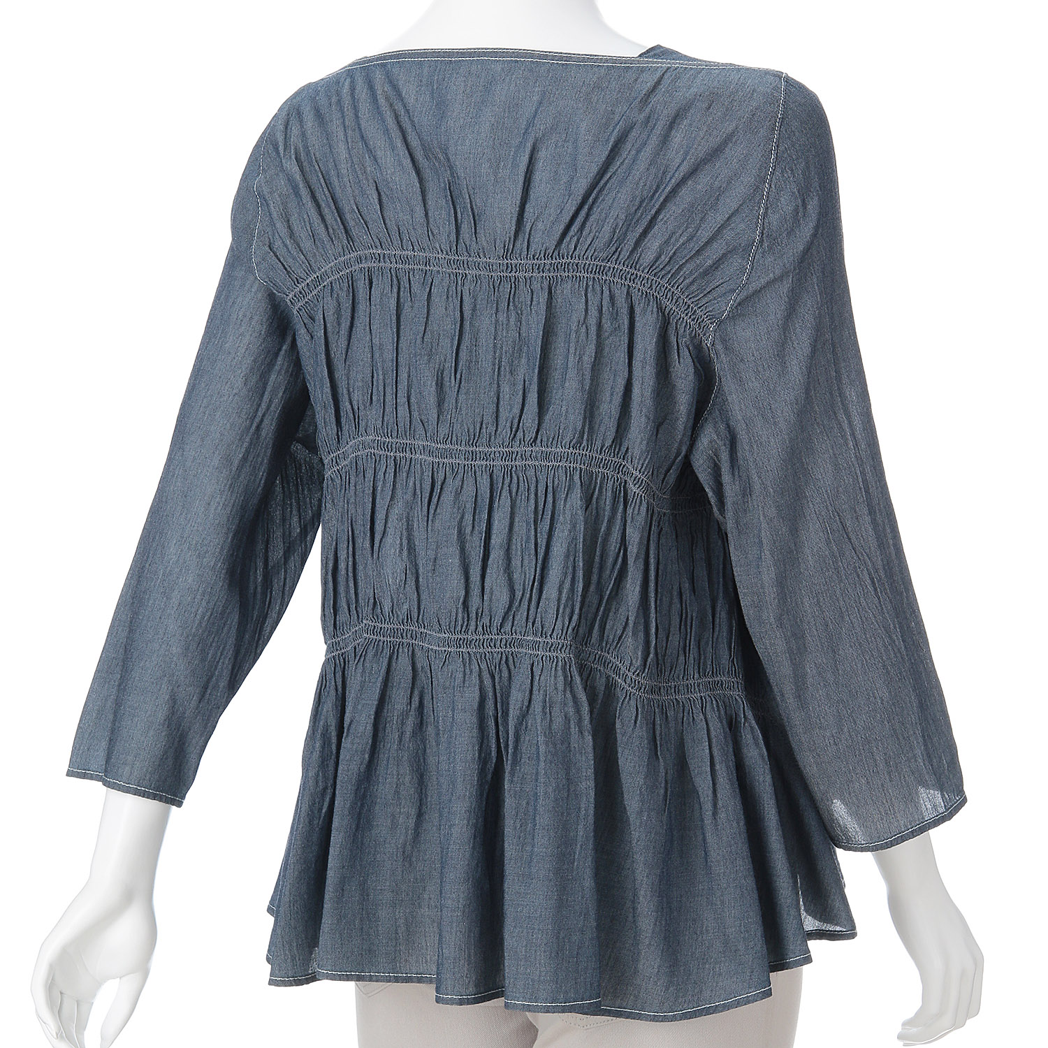 ツーオンスシアーデニムプルオーバー - 画像5