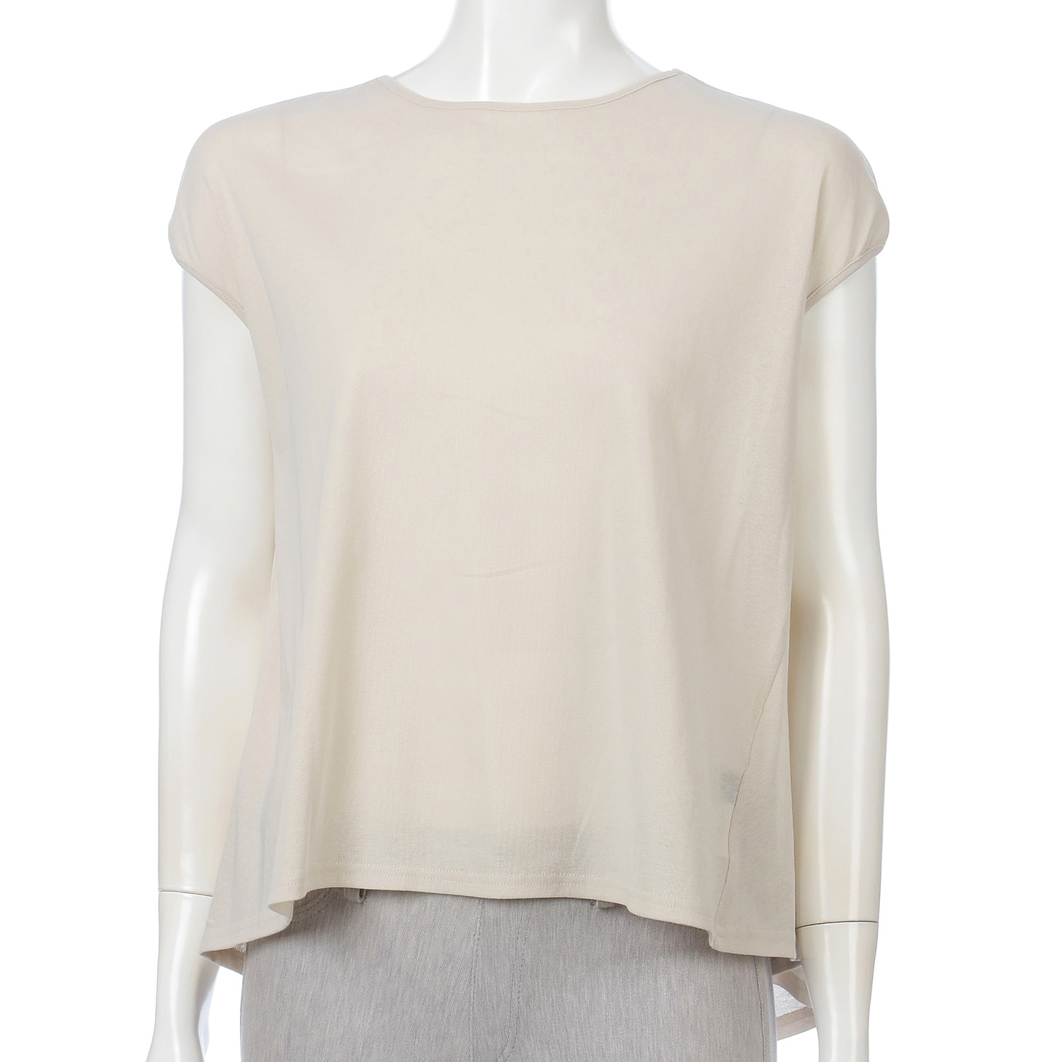 背タックノースリーブカットソー - 画像5