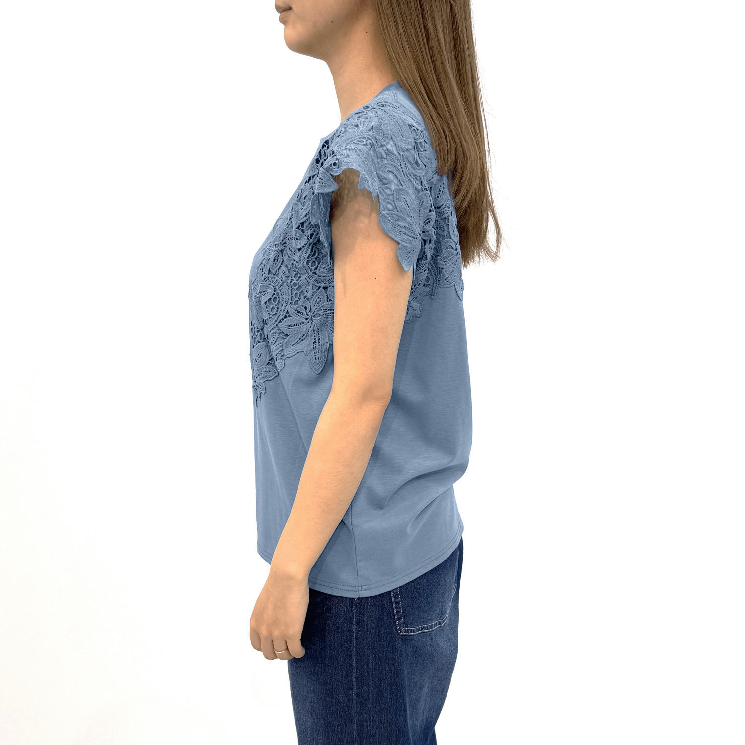 【Insta Live】レース使いフレンチ袖プルオーバー - 画像13