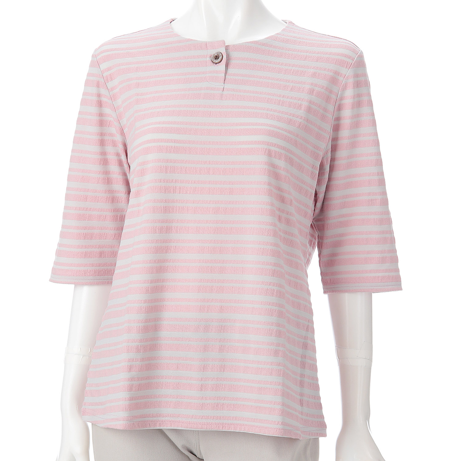 サッカーボーダー1つボタンヘンリーネックカットソー - 画像4